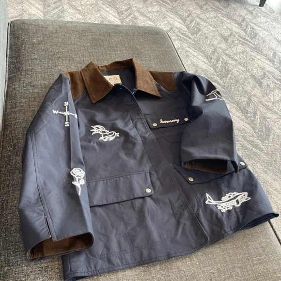 Sea New York NWOT Casual Clyde Barn Jacket in Blue - Picture 8 of 14